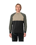 VAUDE Cyklistický dres s dlouhým rukávem letní - QUIMSA HZ - hnědá/zelená/černá