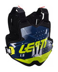 LEATT chránič na záda a hrudník - CHEST PROTECTOR 1.5 TORQUE - černá/modrá/žlutá