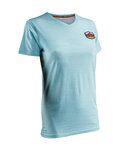 LEATT Cyklistické triko s krátkým rukávem - PREMIUM W - modrá