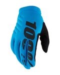 100% SPEEDLAB Cyklistické rukavice dlouhoprsté - BRISKER - tyrkysová