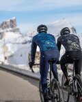 ALÉ Cyklistické kalhoty dlouhé s laclem - WINTER SOLID - modrá
