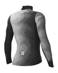 ALÉ Cyklistický dres s dlouhým rukávem zimní - CIRCUS PR-S - bílá