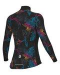 ALÉ Cyklistický dres s dlouhým rukávem zimní - CHIOS SOLID - černá/vícebarevná/šedá