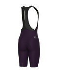 ALÉ Cyklistické kalhoty krátké s laclem - MAGIC COLOUR PR-E - fialová