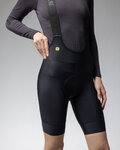 ALÉ Cyklistické kalhoty krátké s laclem - PR-E MAGIC COLOUR - černá