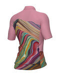 ALÉ Cyklistický dres s krátkým rukávem - PR-E RAINBOW - růžová