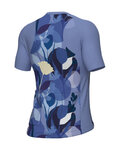 ALÉ Cyklistický dres s krátkým rukávem - OFF ROAD - GRAVEL BLOOM - modrá