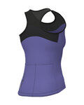 ALÉ Cyklistický dres bez rukávů - PRAGMA - fialová
