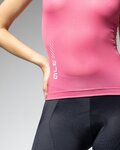 ALÉ Cyklistický dres bez rukávů - COLOR BLOCK PRAGMA - růžová