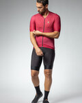 ALÉ Cyklistický dres s krátkým rukávem - R-EV1 QUICK - bordó