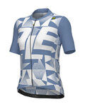 ALÉ Cyklistický dres s krátkým rukávem - MULTIVERSO PR-E - modrá/bílá