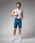 ALÉ Cyklistické kalhoty krátké s laclem - MASTER 2.0 PR-E - modrá