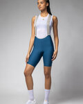 ALÉ Cyklistické kalhoty krátké s laclem - MASTER 2.0 PR-E - modrá