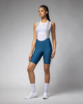 ALÉ Cyklistické kalhoty krátké s laclem - MASTER 2.0 PR-E - modrá