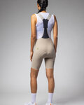 ALÉ Cyklistické kalhoty krátké s laclem - MASTER 2.0 PR-E - béžová