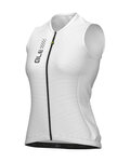 ALÉ Cyklistický dres bez rukávů - PRAGMA COLOR BLOCK - bílá
