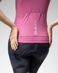 ALÉ Cyklistický dres bez rukávů - COLOR BLOCK PRAGMA - růžová