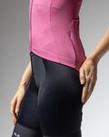 ALÉ Cyklistický dres bez rukávů - COLOR BLOCK PRAGMA - růžová