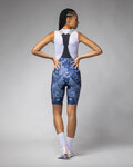 ALÉ Cyklistické kalhoty krátké s laclem - SAUVAGE PR-E - modrá/světle modrá
