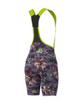ALÉ Cyklistické kalhoty krátké s laclem - PR-E SAUVAGE - fialová