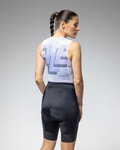 ALÉ Cyklistické triko bez rukávů - INTIMO MULTIVERSO - bílá/modrá