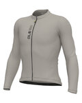 ALÉ Cyklistický dres s dlouhým rukávem letní - PRAGMA COLOR BLOCK - šedá