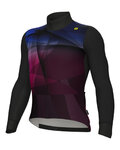 ALÉ Cyklistický dres s dlouhým rukávem zimní - R-EV1 QUICK - bordó