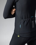 ALÉ Cyklistický dres s dlouhým rukávem zimní - KLIMATIK K-IDRO - černá