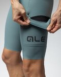ALÉ Cyklistické kalhoty krátké s laclem - GRAVEL-PRO OFF ROAD - - zelená