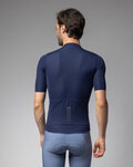 ALÉ Cyklistický dres s krátkým rukávem - COLOR BLOCK PRAGMA - modrá