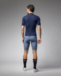 ALÉ Cyklistický dres s krátkým rukávem - COLOR BLOCK PRAGMA - modrá