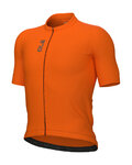 ALÉ Cyklistický dres s krátkým rukávem - COLOR BLOCK PRAGMA - oranžová