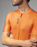 ALÉ Cyklistický dres s krátkým rukávem - COLOR BLOCK PRAGMA - oranžová
