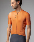 ALÉ Cyklistický dres s krátkým rukávem - COLOR BLOCK PRAGMA - oranžová