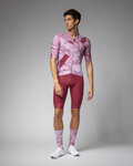 ALÉ Cyklistický dres s krátkým rukávem - MARBLE PR-E - bílá/červená
