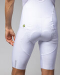 ALÉ Cyklistické kalhoty krátké s laclem - VOLTAGE R-EV1 - bílá
