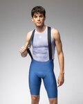 ALÉ Cyklistické kalhoty krátké s laclem - R-EV1 VOLTAGE - modrá