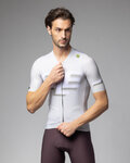 ALÉ Cyklistický dres s krátkým rukávem - SAUVAGE PR-E - ivory/bílá