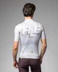 ALÉ Cyklistický dres s krátkým rukávem - SAUVAGE PR-E - ivory/bílá