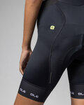 ALÉ Cyklistické kalhoty krátké s laclem - STRADA 2.0 PR-E - černá/bílá