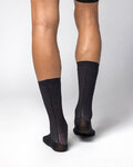 ALÉ Cyklistické ponožky klasické - FLUIDA - černá