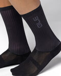 ALÉ Cyklistické ponožky klasické - FLUIDA - černá