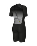 ALÉ Cyklistická kombinéza - WATT 3.6 R-EV1 - bílá/šedá/černá