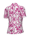 ALÉ Cyklistický dres s krátkým rukávem - ESSENZA PRAGMA - bílá/růžová