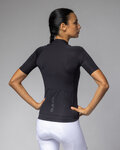 ALÉ Cyklistický dres s krátkým rukávem - COLOR BLOCK PRAGMA - černá