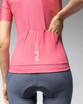 ALÉ Cyklistický dres s krátkým rukávem - PRAGMA COLOR BLOCK - růžová