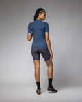 ALÉ Cyklistický dres s krátkým rukávem - COLOR BLOCK OFF ROAD PRAGMA - modrá