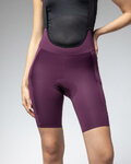 ALÉ Cyklistické kalhoty krátké s laclem - OFF ROAD - GRAVEL GRAVEL-PRO - fialová