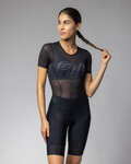 ALÉ Cyklistické triko s krátkým rukávem - FOLLOW MW INTIMO - černá