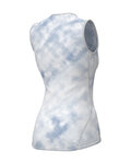 ALÉ Cyklistické triko bez rukávů - ATMOSFERA INTIMO - bílá/světle modrá